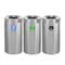 Alpine Industries Trash Can, Stainless Steel Brushed, Stainless Steel/Plastic ALP475-27-R-T-CO - alternate 1